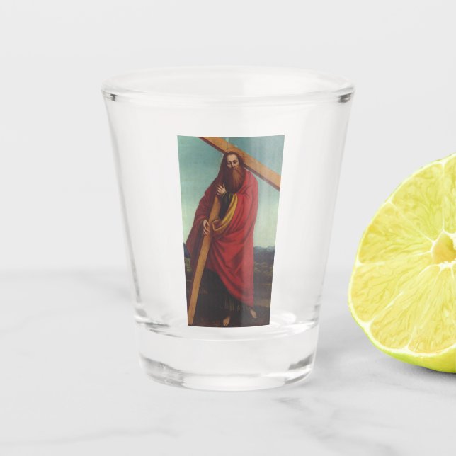 Copo De Shot Santo Andrew o Apóstolo Martyr (Frente)