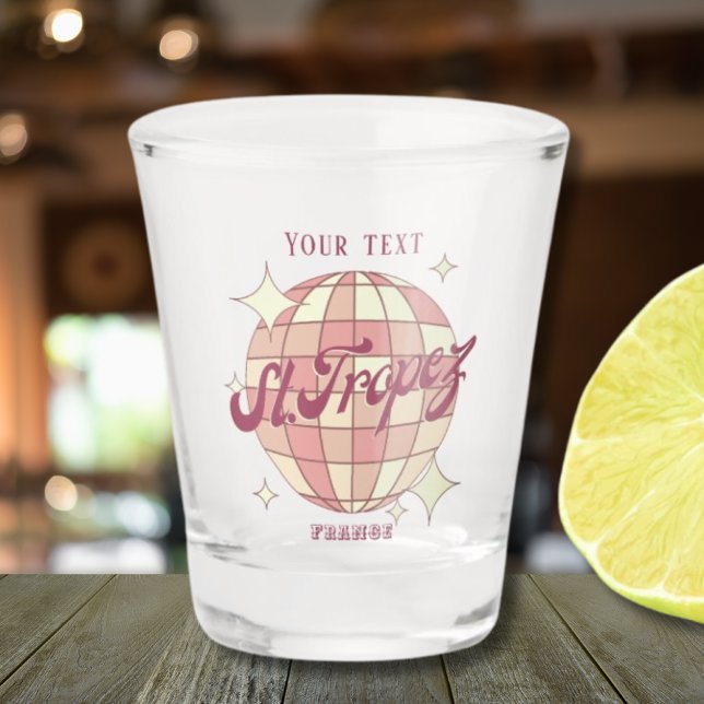 Copo De Shot Santo sankt rua Tropez França acessório de férias (Criador carregado)