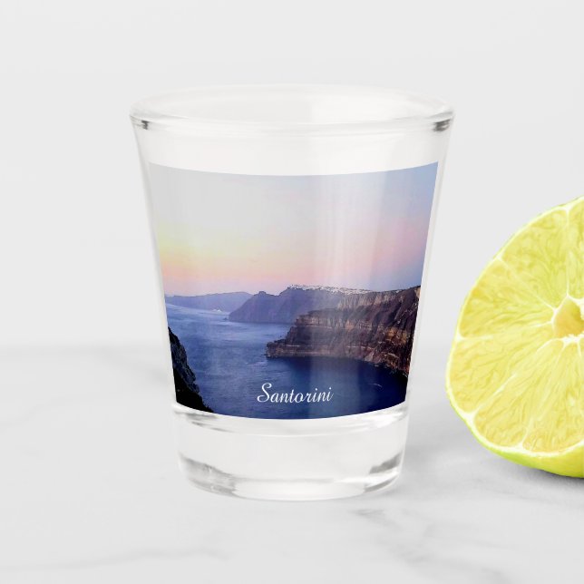 Copo De Shot Santorini Greece Souvenir Shot Glass (Frente)