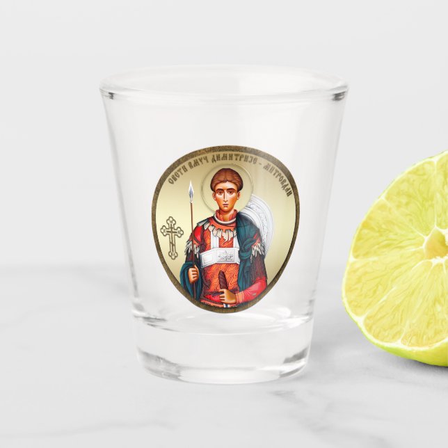 Copo De Shot São Demétrio Mitrovdan (Frente)