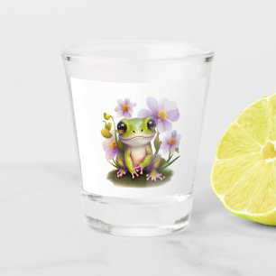 Copo De Shot Sapo em Flores