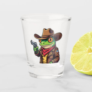 Copo De Shot Sapo Ocidental do Cowboy engraçado Kawaii