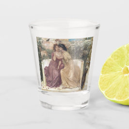 Copo De Shot Sappho e Erinna em um Jardim Grego (Amor Lésbico)