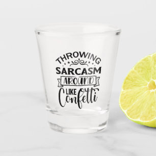 Copo De Shot sarcasmo engraçado arte das palavras