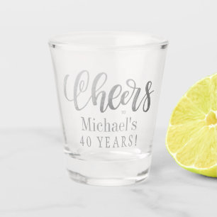 Copo De Shot Saúde para 40 anos de aniversário personalizado