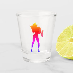 Copo De Shot Saxy Lady Art -