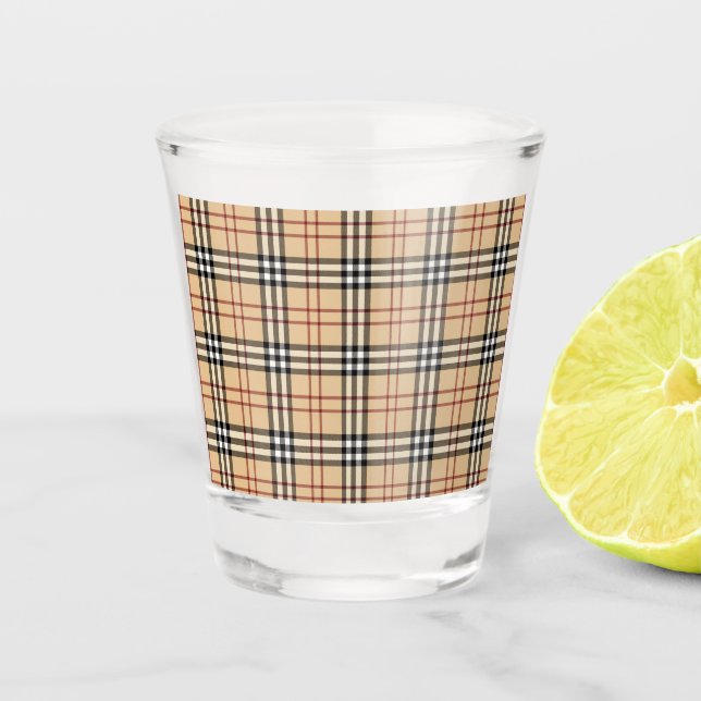 Copo De Shot Scottish Tartan Pattern     (Frente)