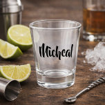 Copo De Shot Script Moderno<br><div class="desc">Torne cada brinde pessoal.</div>