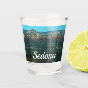 Copo De Shot Sedona e Coffee Pot Rock vistos de cima