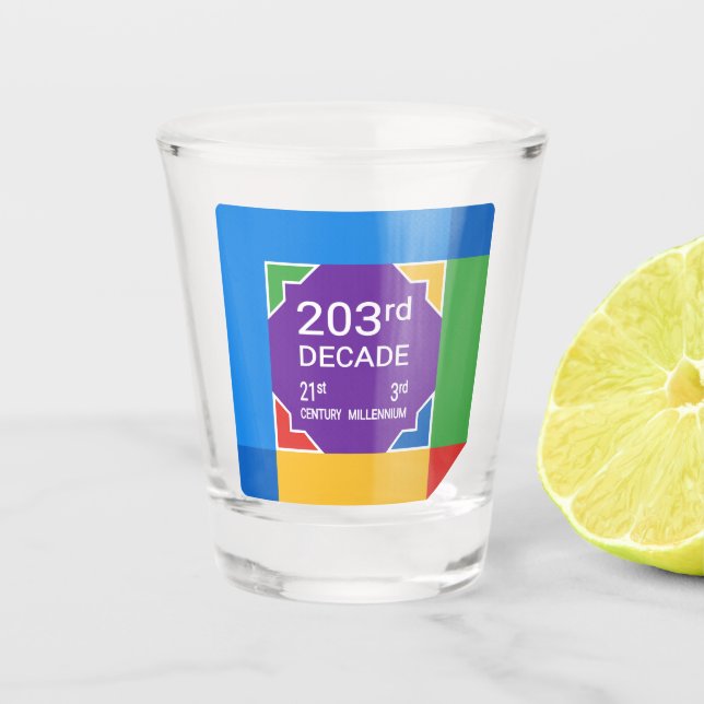 Copo De Shot Segunda Década (Ano Novo 2021-2030) (Frente)