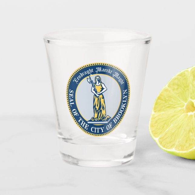 Copo De Shot Selo do distrito do Brooklyn, Nova Iorque (Frente)