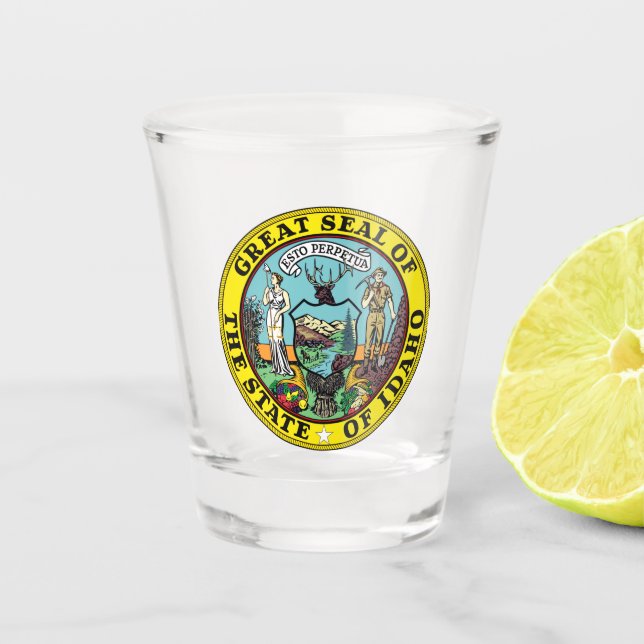 Copo De Shot Selo Estatal de Idaho (Frente)