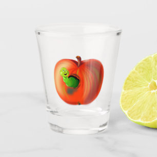 Copo De Shot Sem-fim feliz em Apple vermelho