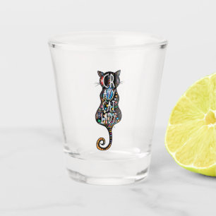 Copo De Shot Senhora de Gato Louca