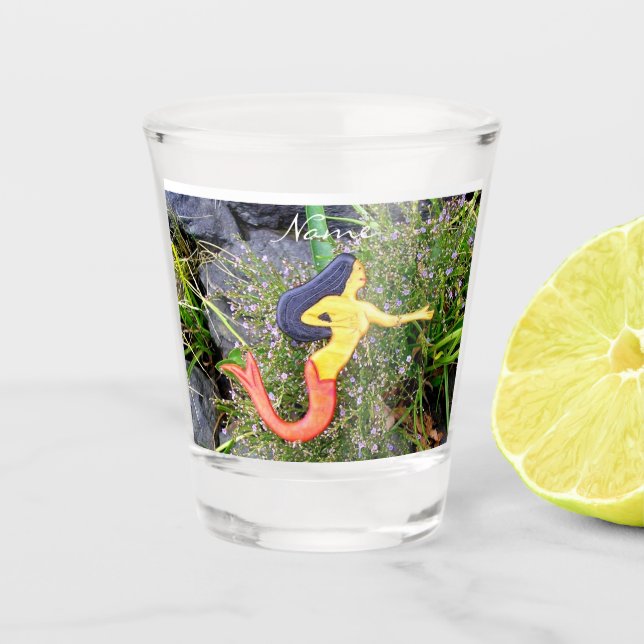 Copo De Shot Sereia Sirena de cauda vermelha Thunder_Cove (Frente)