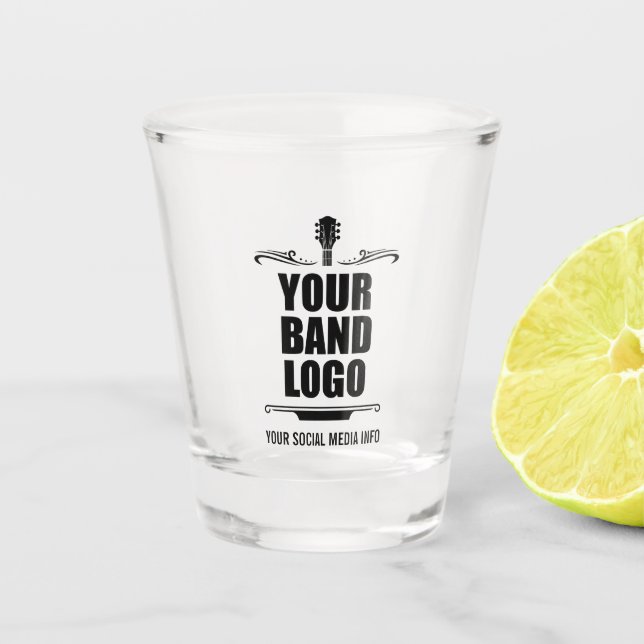 Copo De Shot Seu logotipo de Banda (Frente)