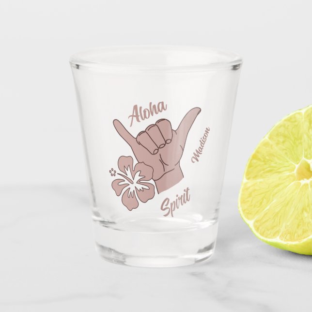Copo De Shot Shaka de Texto Personalizado (Frente)