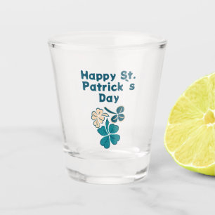 Copo De Shot Shamrock Clover Irish Happy Rua.