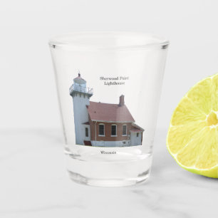 Copo De Shot Sherwood Point Lighthouse, vidro