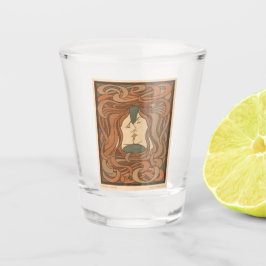 Copo De Shot shot glaasje encontrou jugendstill afelbeeling