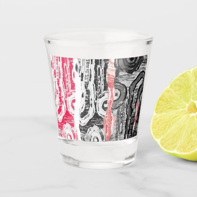 Copo De Shot Shot Glass – Abstract Land (Frente)