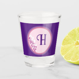 Copo De Shot Shot Glass - Adicione a sua versão inicial - Roxo