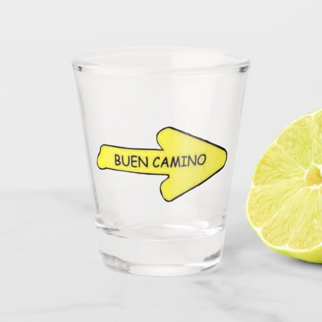 Copo De Shot Shot Glass Buen Camino (Frente)