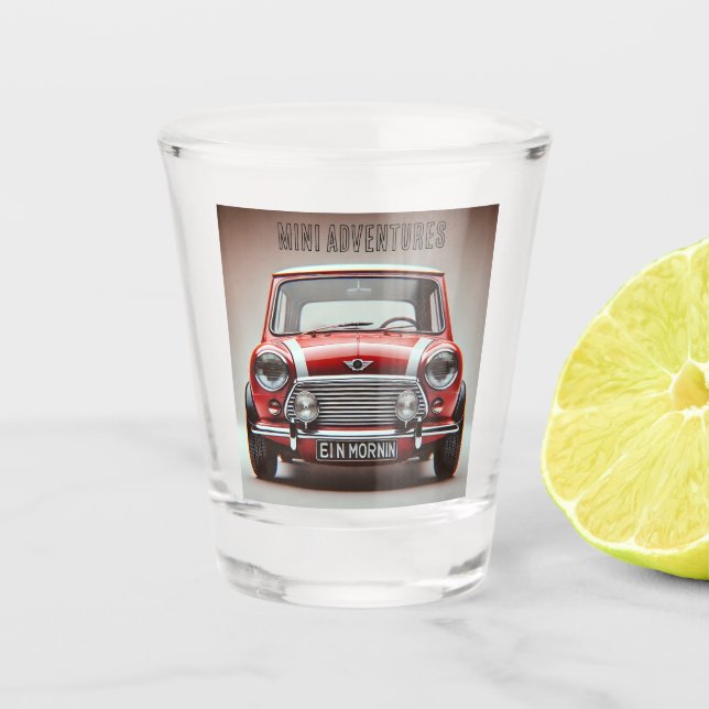 Copo De Shot Shot glass Mini Cooper "Mini adventures" (Frente)