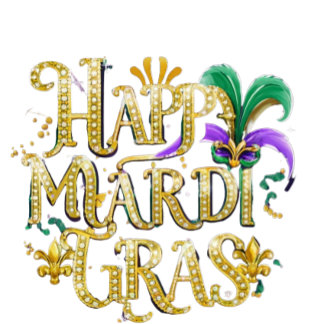 Copo De Shot Shotglass "Happy Mardi Gras"