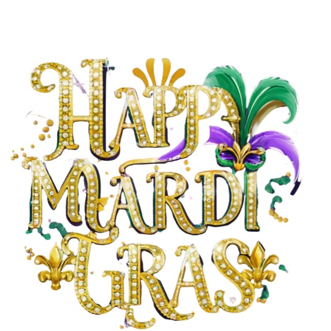 Copo De Shot Shotglass "Happy Mardi Gras" (Criador carregado)