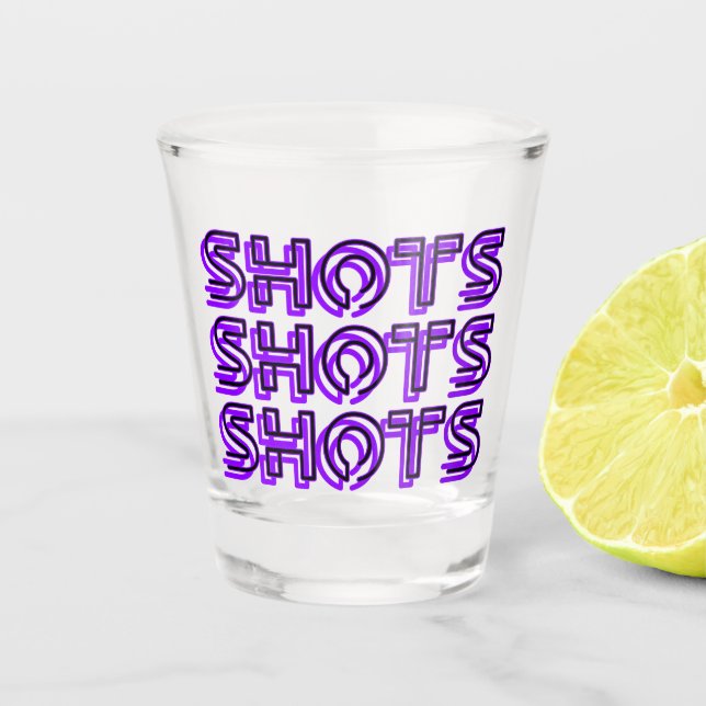 Copo De Shot Shots Shots Roxo (Frente)