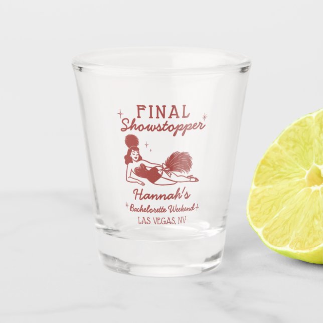 Copo De Shot Showgirl Final Showstopper Bachelorette (Frente)