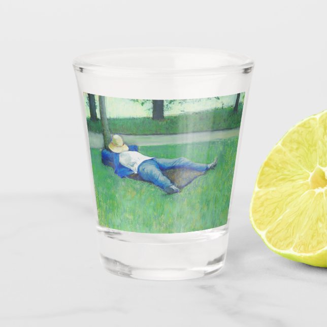 Copo De Shot Siesta (por Gustave Caillebotte) (Frente)