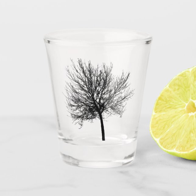 Copo De Shot Silhouette de Árvore (Frente)