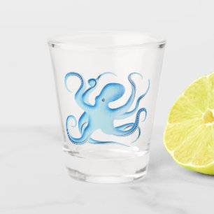 Copo De Shot Silhueta vetorial de polvo azul