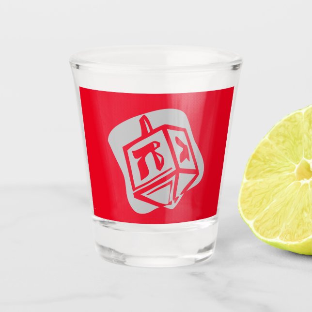 Copo De Shot Silver Dreidel (Frente)