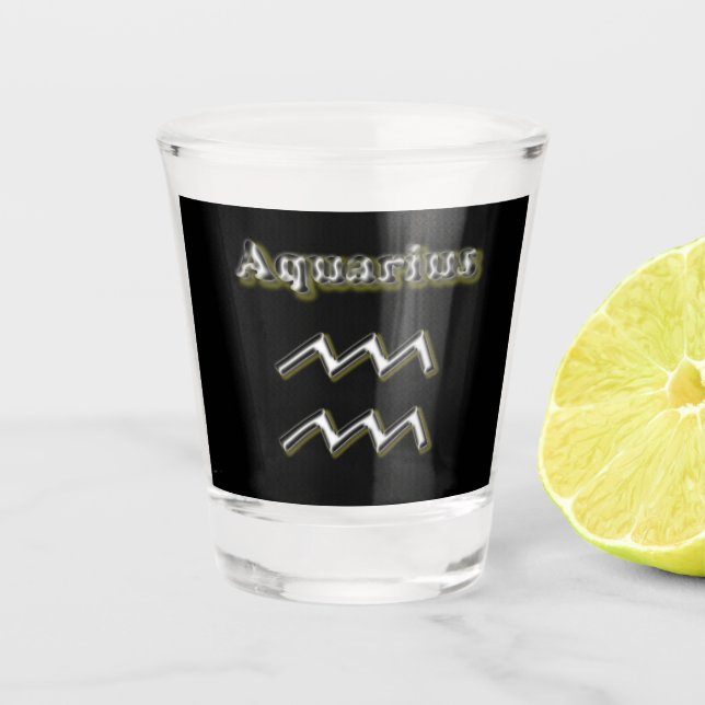 Copo De Shot Símbolo aquário (Frente)