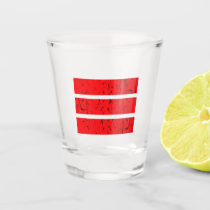 Copo De Shot Símbolo de 3 linhas legal   Uniformidade e Harmoni