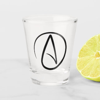Copo De Shot Símbolo do Ateísmo - Sinal Ateu