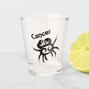 Copo De Shot Símbolo e sinal do zodíaco do cancer