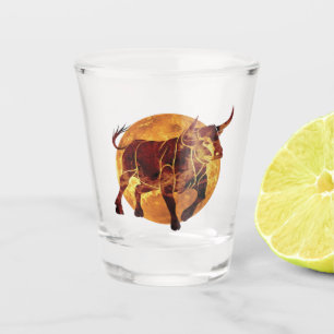 Copo De Shot Símbolo Taurus Zodiac