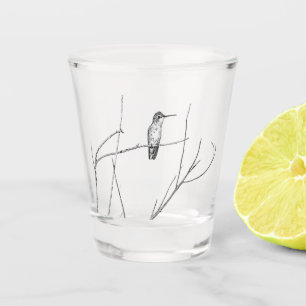 Copo De Shot Simplesmente um colibri em uma vara