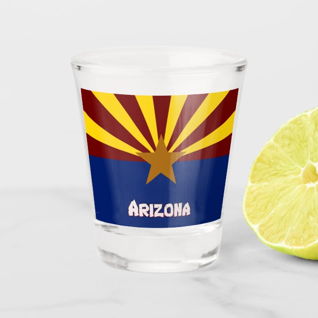Copo De Shot sinalizador de arizona (Frente)