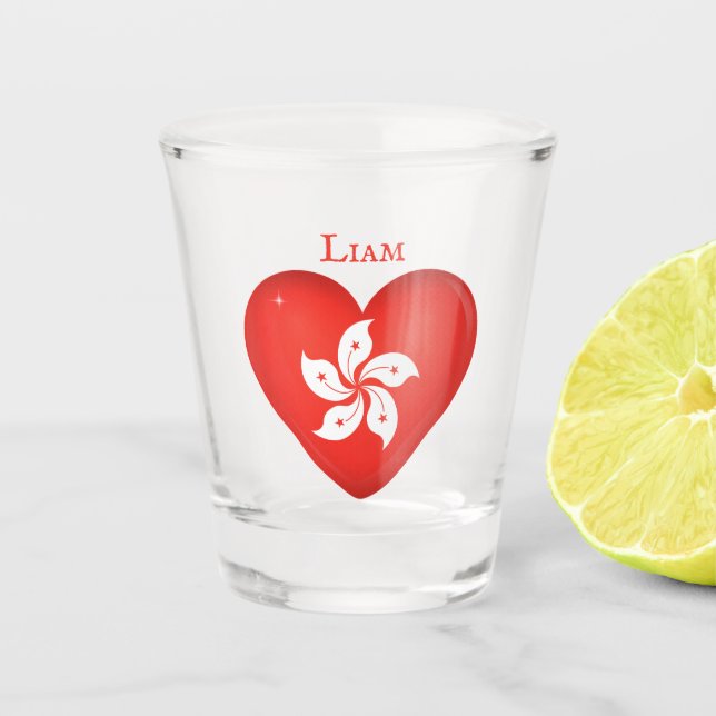 Copo De Shot Sinalizador de Hong Kong Personalizado (Frente)