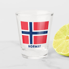 Copo De Shot Sinalizador Norueguês de Texto Personalizado