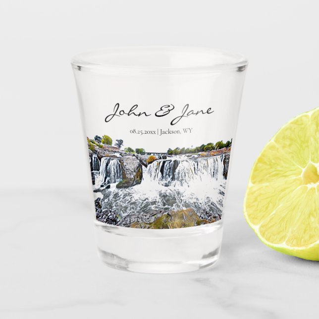 Copo De Shot Sioux Falls Personalizados Shot Glass (Frente)