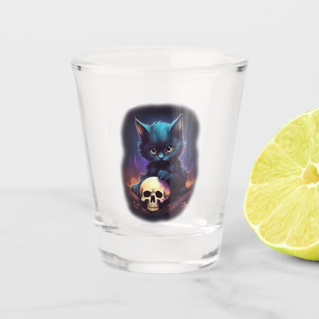 Copo De Shot Skull Horror Kitten (Frente)