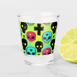 Copo De Shot Skull Pattern Shot glass