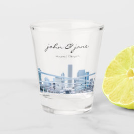 Copo De Shot Skyline Personalizado em Chicago