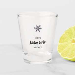 Copo De Shot Snowflake I Love Custom Lake Winters